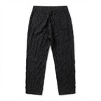 SHEIN Women's Black Linen Wide-Leg Trousate Trousers