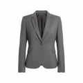 Women's Grey Tailored Single Button Blazer