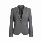 Women's Grey Tailored Single Button Blazer