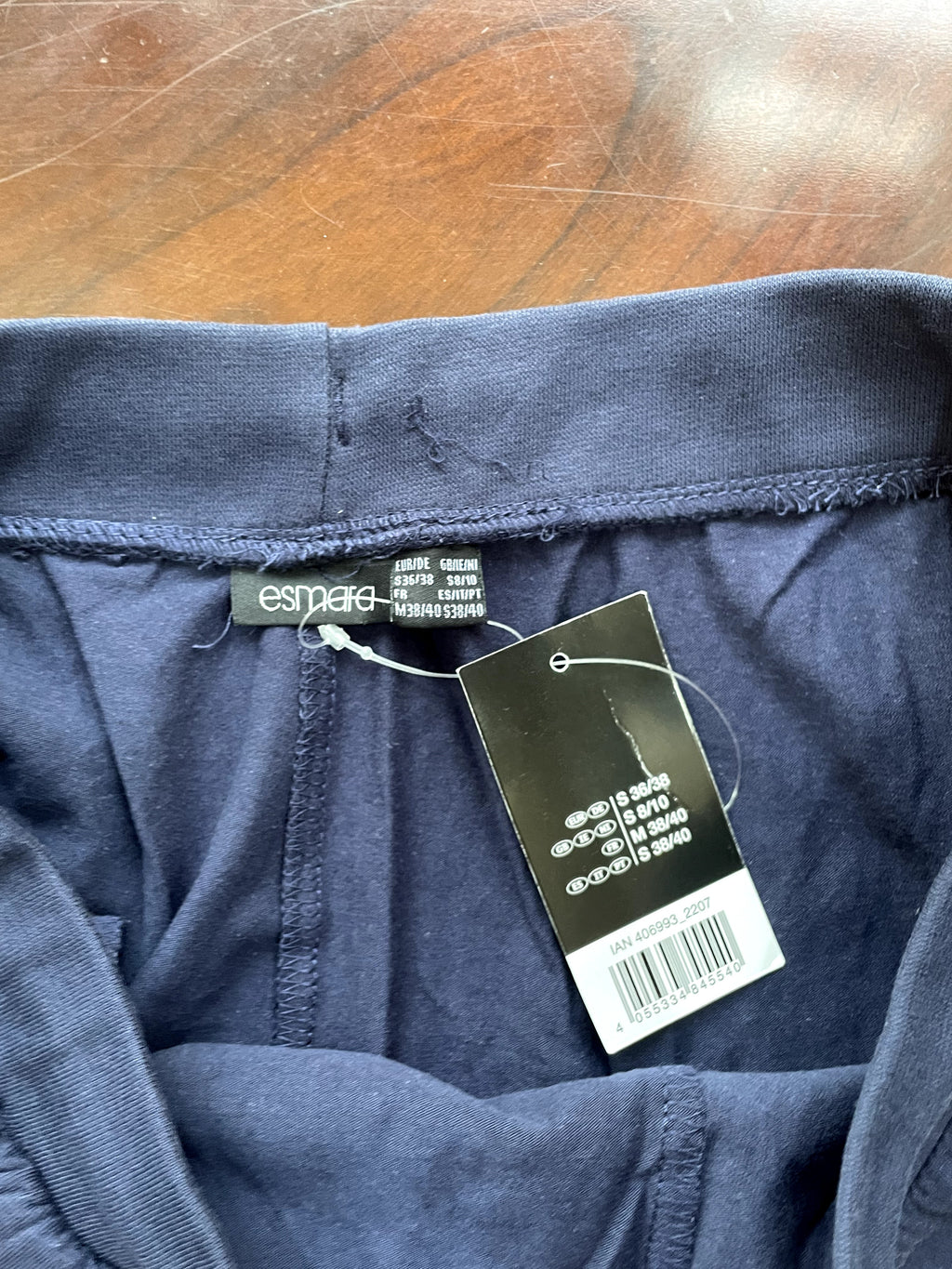 Navy Blue Cotton Drawstring Lounge Shorts