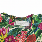 PRIMARK CARES Kids Green Tropical Floral Flutter Sleeve Dres