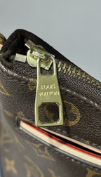 LOUIS VUITTON Monogram Coated Canvas Hobo Crossbody Bag