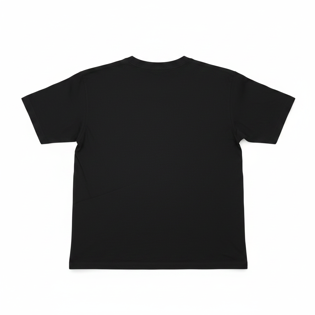FRED PERRY Men's Black Crew Neck T-Shirt with White Chest St