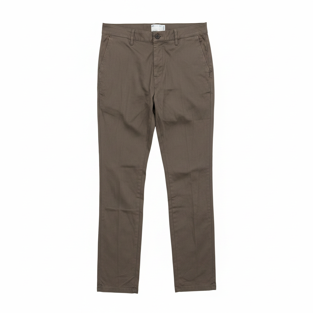 ASOS DESIGN Men's Brown Slim Fit Chino Trousers