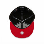NEW ERA Unisex Black and black Flat Brim Fitted Hat