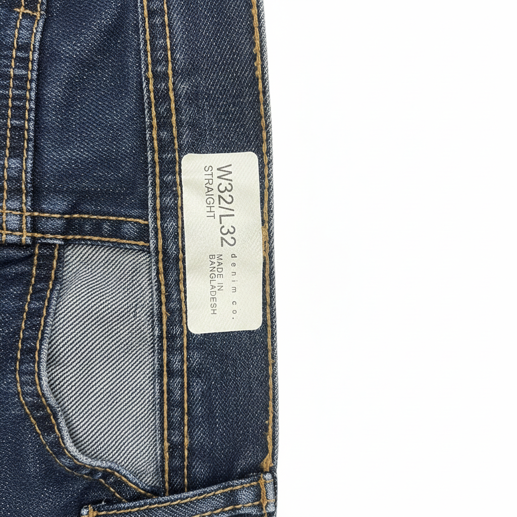 Women's Medium Blue Straight-Leg High-Waisted Denim Jeans