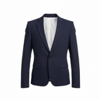 H&M Women's Navy Blue Tailored Single-Button Blazer