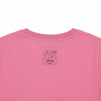 adidas Women's Pink Graphic Logo Short Sleeve T-Shirt