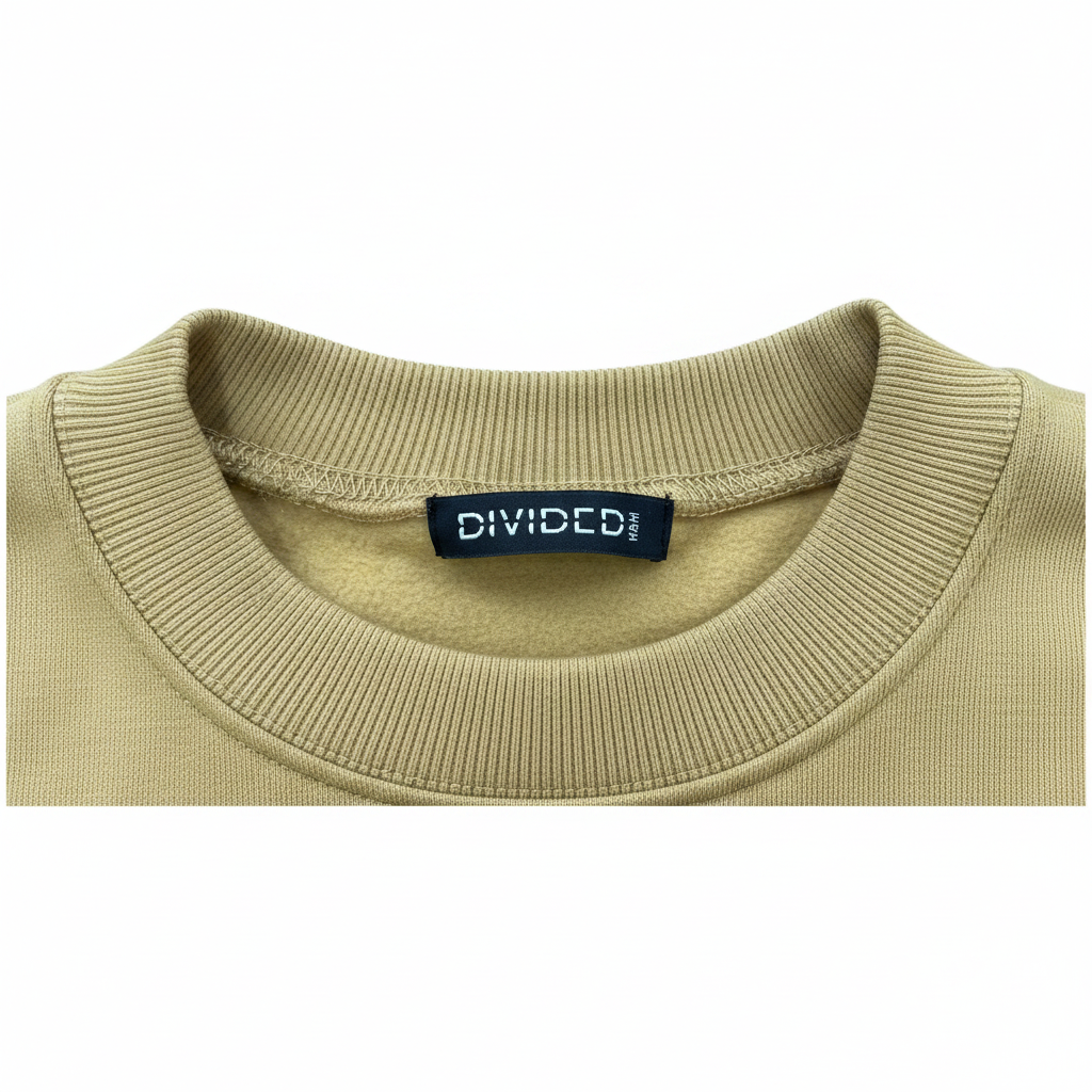 H&M Divided Women's Mustard Yellow Fleece Sweatshirt