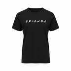 Friends TV Show Women's Logo Graphic White Cotton T-Shirt