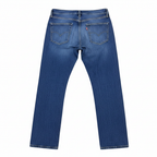 Women's Mid-Wash Straight-Leg Blue Denim Jeans