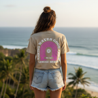 Women's Bali Canggu Beach Graphic T-Shirt - Beige