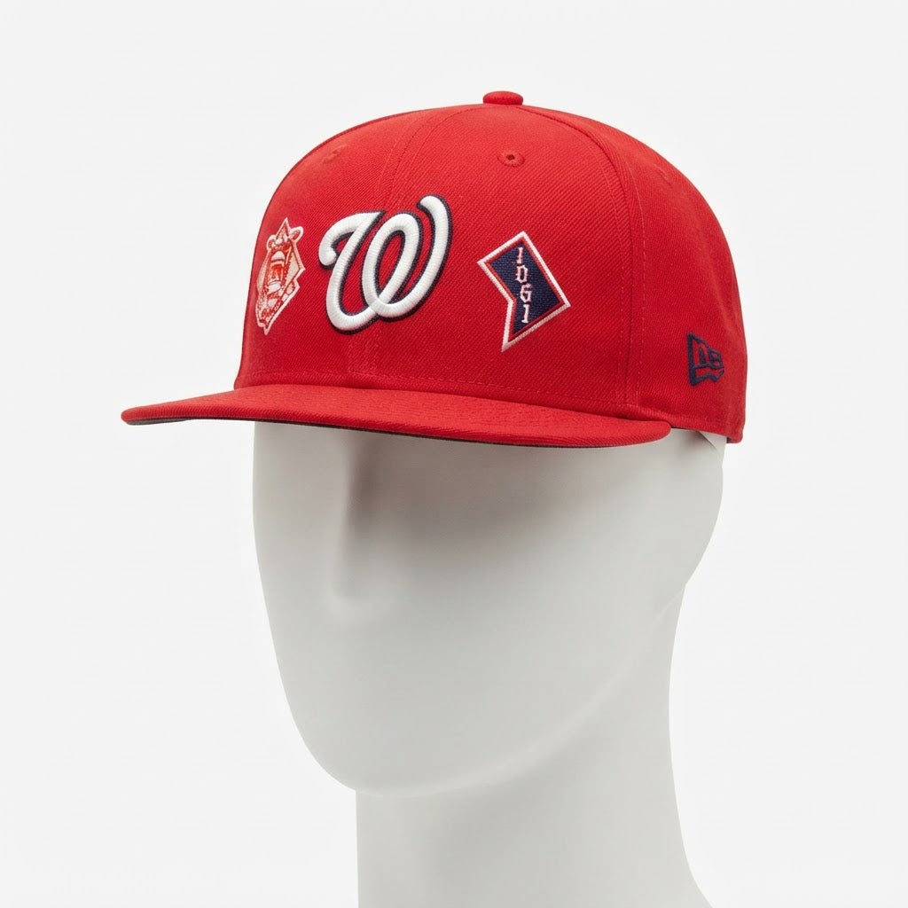 New Era Red Washington Nationals Flat-Brim Cap
