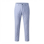 Women's Light Blue Pinstripe Tailored Trousers