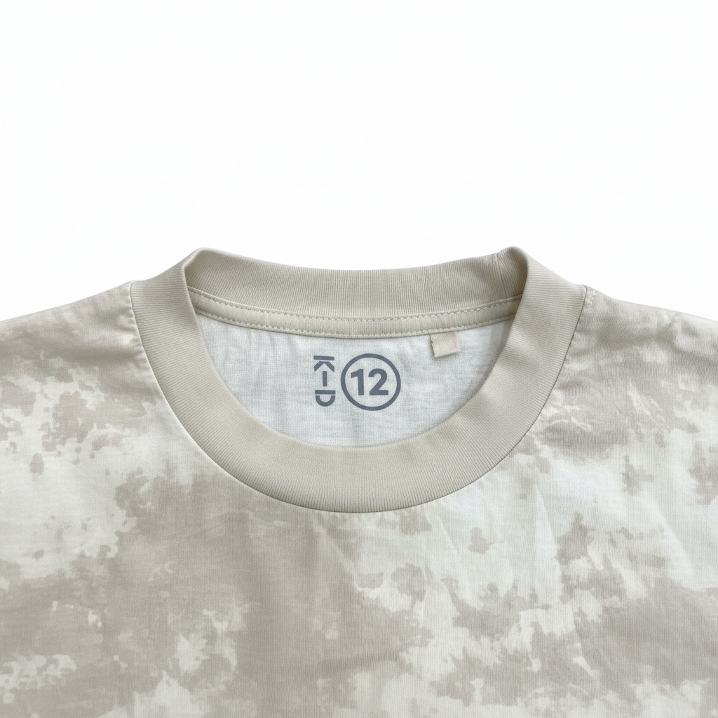 K-D Kids Beige Tie-Dye Cotton T-Shirt Size 12