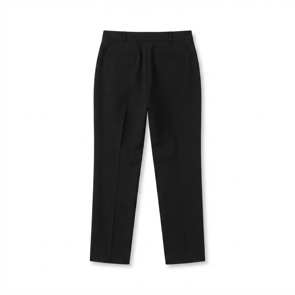 Women's Black Tailoblack Straight-Leg Trousers