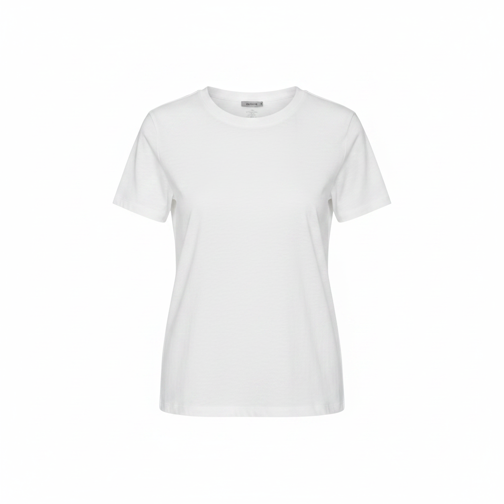 Esmara Women's White Cotton Short Sleeve T-Shirt Size M