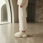 GUCCI Gucci Ivory Leather Chunky Low-Top Sneakers