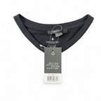 Women's Charcoal Black V-Neck Relaxed T-Shirt
