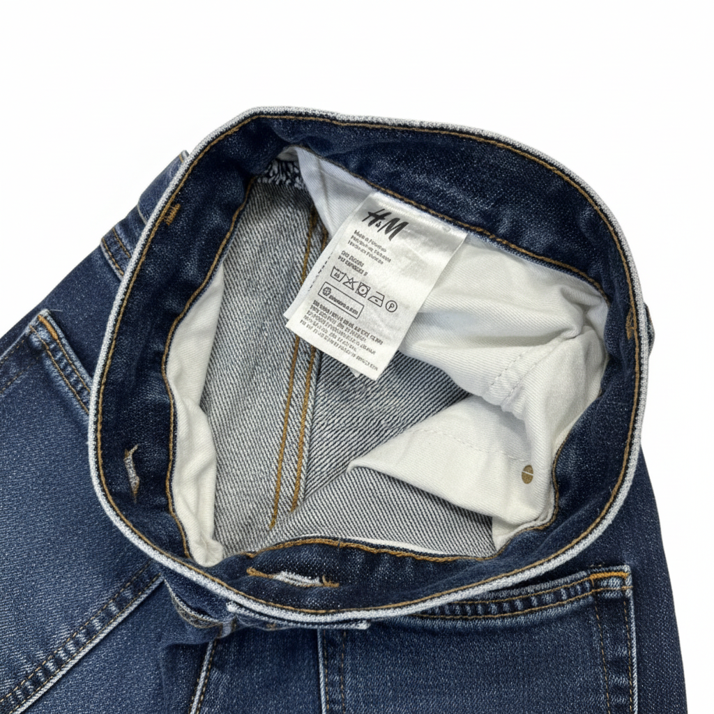 Men's Blue Slim-Straight Distressed H&M Denim Jeans