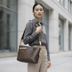 LOUIS VUITTON Monogram Canvas Crossbody Bag with Textile Str