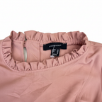 Women's Pink Ruffle Trim Sleeveless Top and Shorts Set