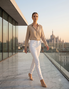 Curve Appeal White High-Rise Essential Skinny Jeans Size 12