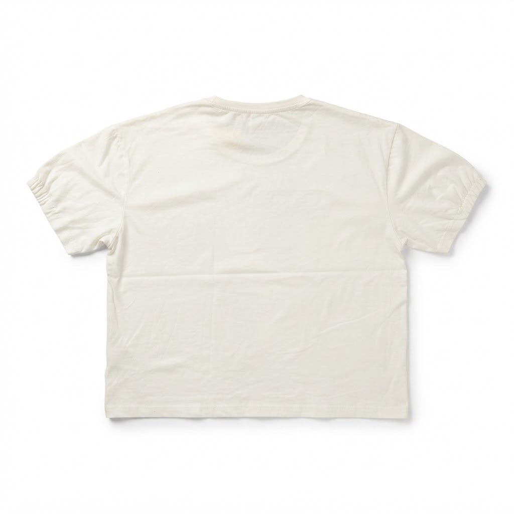 F.R.I.E.N.D.S Women's White Graphic Logo Crew Neck T-Shirt
