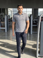 [WearU Generated:campaign_3] Under Armour Heather Grey Synthetic Polo Shirt – campaign 3
