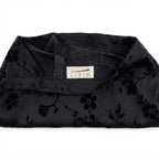 Women's Navy Floral Jacquard High-Waist Tailonavy blue Trousers