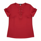 Gilly Hicks Women's Teal Velvet Mock Neck Long Sleeve Top
