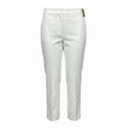 Marks & Spencer White Slim Cropped High Rise Trousers