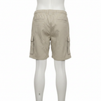 Livergy Men's Khaki Cargo Shorts with Elastic Waist