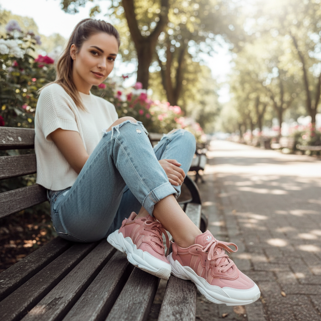 Adidas Ozweego W Women's Dusty Pink Sneakers