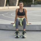 adidas Adidas Grey & Neon Mesh Running Sneakers
