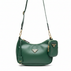PRADA Women's Forest Green Multi-Pouch Shoulder Bag