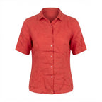Burberrys Women's Coral coral Linen Button-Down Shirt