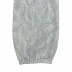 Esmara Women's Blue Leaf Print Button-Down Shirt Dress