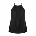 Esmara Women's Black Linen Blend Halterneck Top