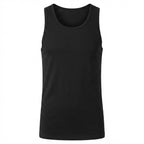 LIVERGY Men's Classic Black Cotton Tank Top Undershirt