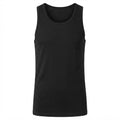 LIVERGY Men's Classic Black Cotton Tank Top Undershirt