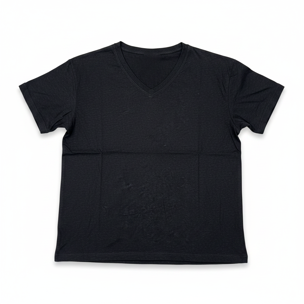 Women's Charcoal V-Neck Relaxed Fit T-Shirt