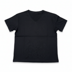 Women's Charcoal V-Neck Relaxed Fit T-Shirt