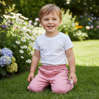 fox & bunny by sinsay Kids Pink Cotton Twill Elasticated Wai