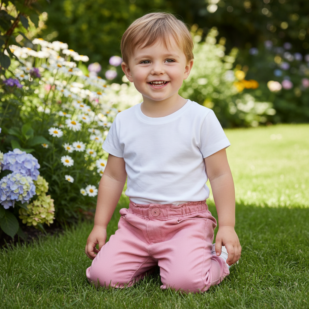 fox & bunny by sinsay Kids Pink Cotton Twill Elasticated Wai