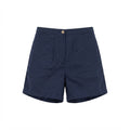 Women's Navy navy Pleated High-Waist Summer Shorts