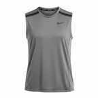 Nike Men's Grey Running Tank Top - Premium