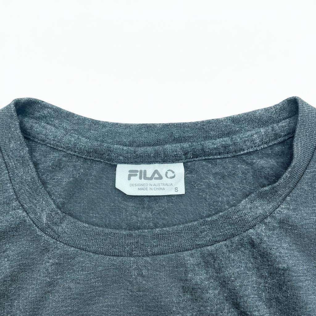FILA Men's Grey Marle Logo Graphic T-Shirt - Size S