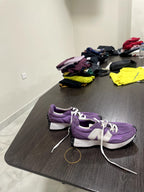 Women's Purple Retro Suede & Mesh Sneakers