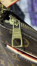 LOUIS VUITTON Monogram Canvas Crossbody Bag with Textile Str